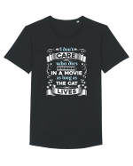 CAT Tricou mânecă scurtă guler larg Bărbat Skater