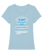 CAT Tricou mânecă scurtă guler larg fitted Damă Expresser