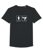 WIFE Tricou mânecă scurtă guler larg Bărbat Skater