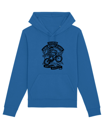 Rebel Biker Skeleton Black Royal Blue