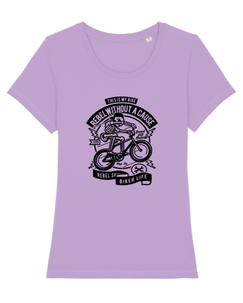 Rebel Biker Skeleton Black Lavender Dawn