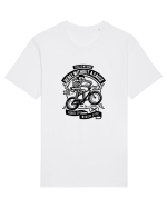 Rebel Biker Skeleton Black Tricou mânecă scurtă Unisex Rocker