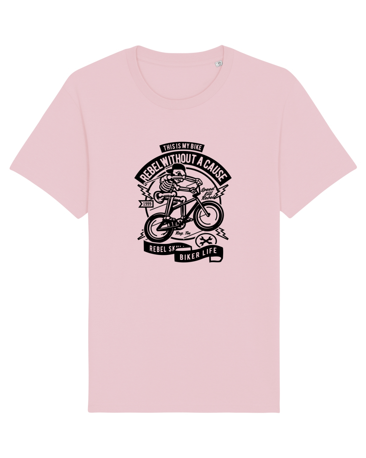 Tricou mânecă scurtă Unisex Rocker Cotton Pink