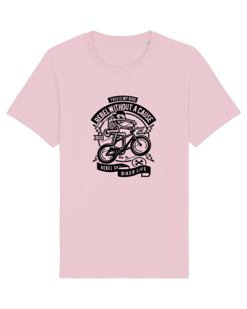 Rebel Biker Skeleton Black Cotton Pink