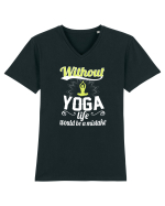 YOGA Tricou mânecă scurtă guler V Bărbat Presenter