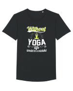 YOGA Tricou mânecă scurtă guler larg Bărbat Skater