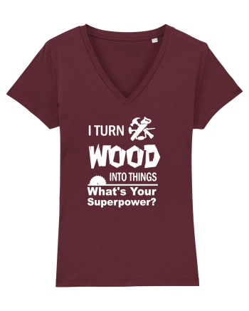 WOOD Burgundy