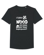 WOOD Tricou mânecă scurtă guler larg Bărbat Skater