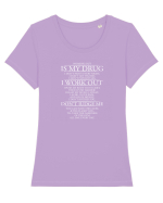 WORKING OUT Tricou mânecă scurtă guler larg fitted Damă Expresser