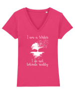 WRITER Tricou mânecă scurtă guler V Damă Evoker