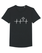 CRUCE Tricou mânecă scurtă guler larg Bărbat Skater
