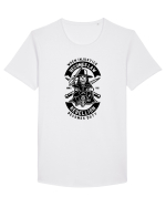 Vendetta Biker Black Tricou mânecă scurtă guler larg Bărbat Skater