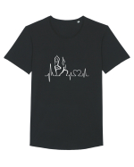 YOGA Tricou mânecă scurtă guler larg Bărbat Skater