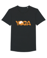 YOGA Tricou mânecă scurtă guler larg Bărbat Skater