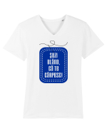 Te carpesc v2  Tricou mânecă scurtă guler V Bărbat Presenter