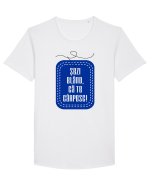 Te carpesc v2  Tricou mânecă scurtă guler larg Bărbat Skater