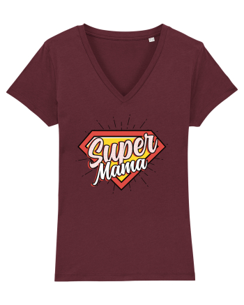 Familia de super eroi - Super mama Burgundy