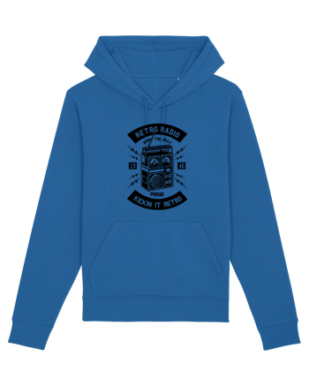 Retro Radio Black Royal Blue