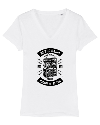 Retro Radio Black White