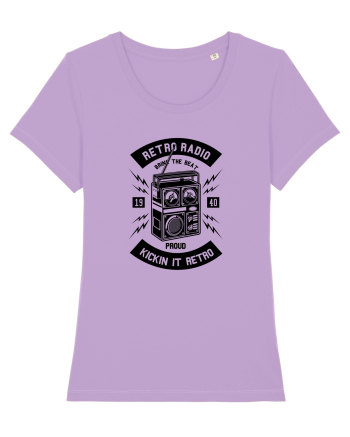 Retro Radio Black Lavender Dawn