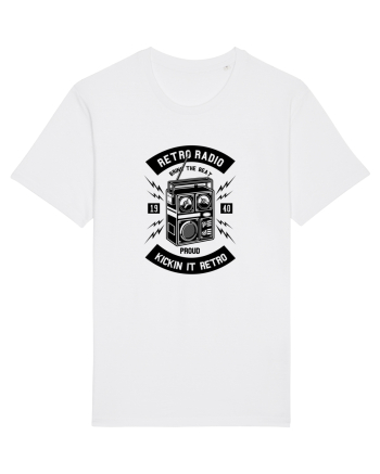Retro Radio Black White
