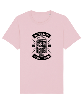 Retro Radio Black Cotton Pink