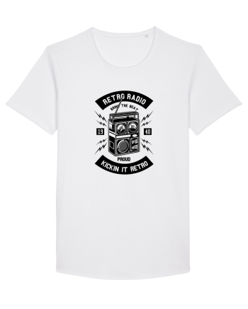 Retro Radio Black White