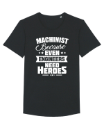 MACHINIST Tricou mânecă scurtă guler larg Bărbat Skater