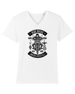 Ride or Die Lifestyle Black Tricou mânecă scurtă guler V Bărbat Presenter