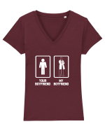 DOCTOR Tricou mânecă scurtă guler V Damă Evoker