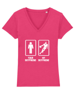 BASCHETBALIST Tricou mânecă scurtă guler V Damă Evoker