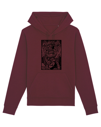Robot Attack Black Burgundy