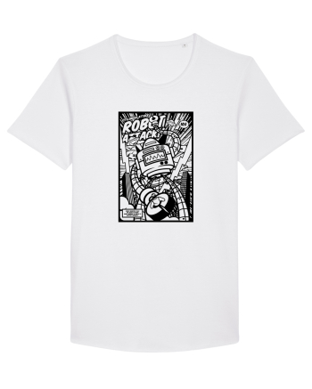 Robot Attack Black White