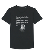 CAT Tricou mânecă scurtă guler larg Bărbat Skater