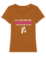 BALLET Tricou mânecă scurtă guler larg fitted Damă Expresser