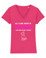 PUMI Tricou mânecă scurtă guler V Damă Evoker