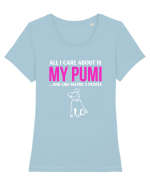 PUMI Tricou mânecă scurtă guler larg fitted Damă Expresser
