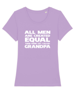 Grandpa Tricou mânecă scurtă guler larg fitted Damă Expresser
