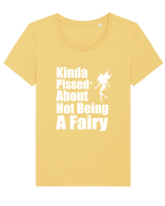 FAIRY Tricou mânecă scurtă guler larg fitted Damă Expresser