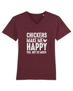 CHICKEN Tricou mânecă scurtă guler V Bărbat Presenter