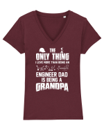 Grandpa Tricou mânecă scurtă guler V Damă Evoker