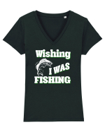 FISHING Tricou mânecă scurtă guler V Damă Evoker