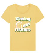 FISHING Tricou mânecă scurtă guler larg fitted Damă Expresser