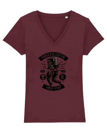 Rock Star TV Black Burgundy