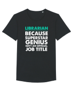 LIBRARIAN Tricou mânecă scurtă guler larg Bărbat Skater