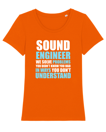 SOUND ENGINEER Bright Orange