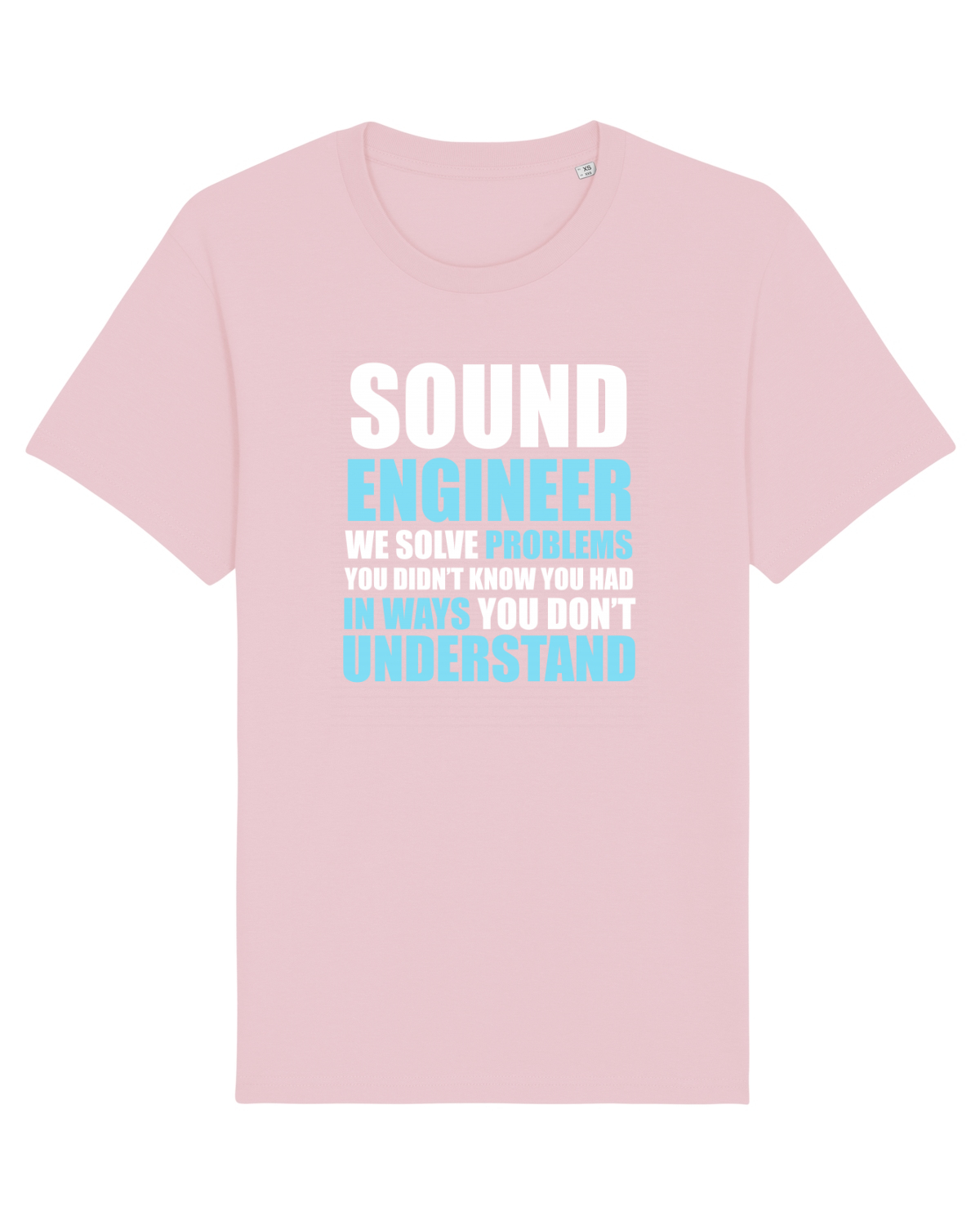 Tricou mânecă scurtă Unisex Rocker Cotton Pink