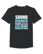 SOUND ENGINEER Tricou mânecă scurtă guler larg Bărbat Skater