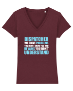 DISPATCHER Tricou mânecă scurtă guler V Damă Evoker