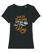 MATH TEACHER Tricou mânecă scurtă guler larg fitted Damă Expresser